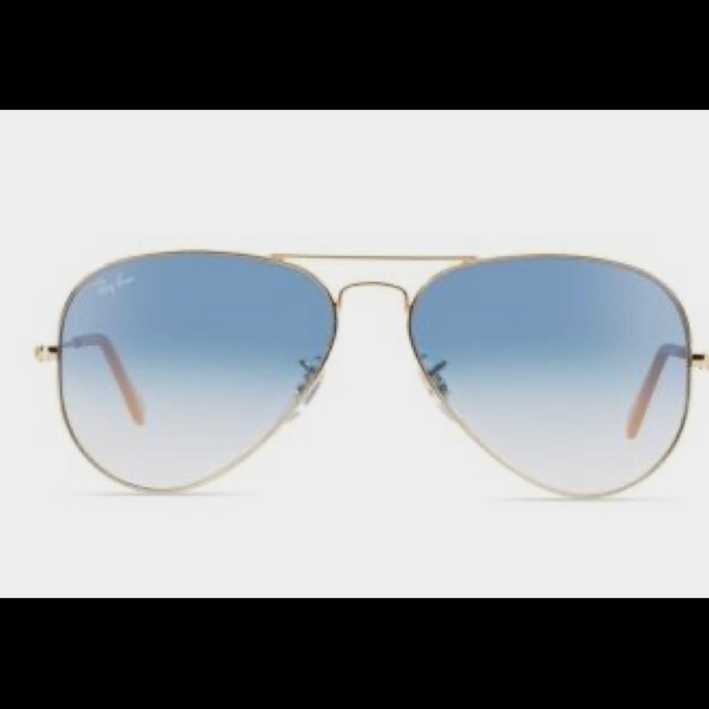 Ray bans blue tint aviators